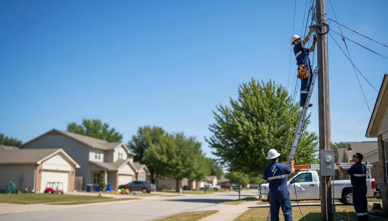 Residential electrician providing installation services in Steamboat Rock, IA